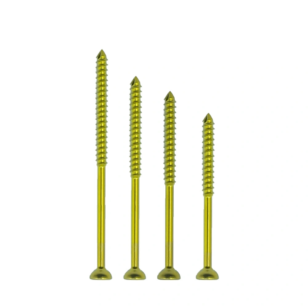 Orthopedic Veterinary φ1.5mm Partial-Thread Cancellous Titanium Screw for Veterinary Orthopedic Implants