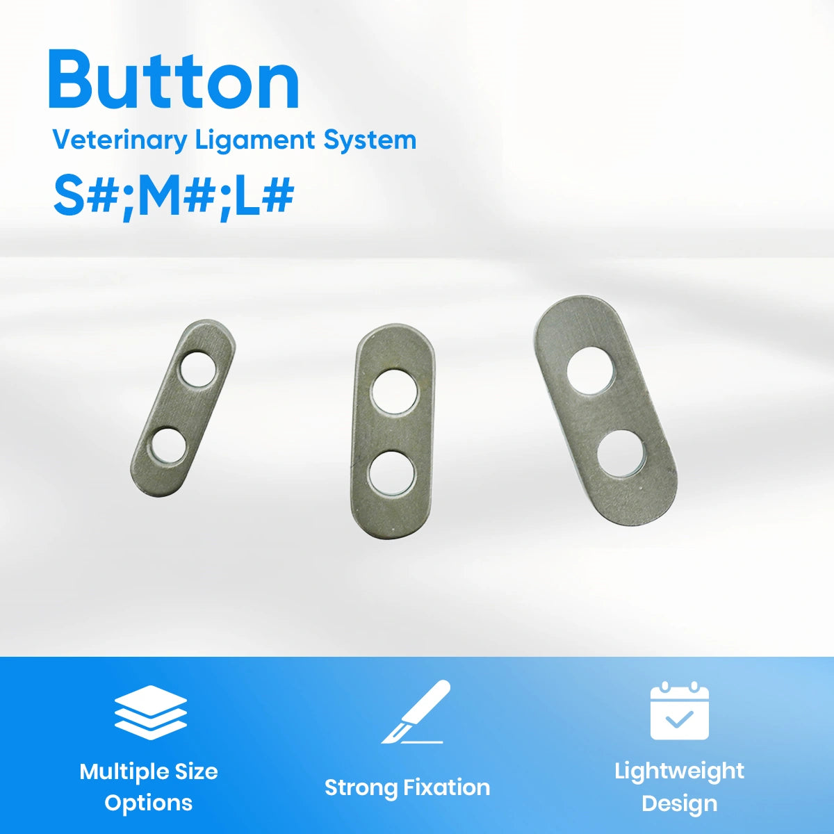 Veterinary Sports Medicine Orthopedic Implant with Joint Fixation Button