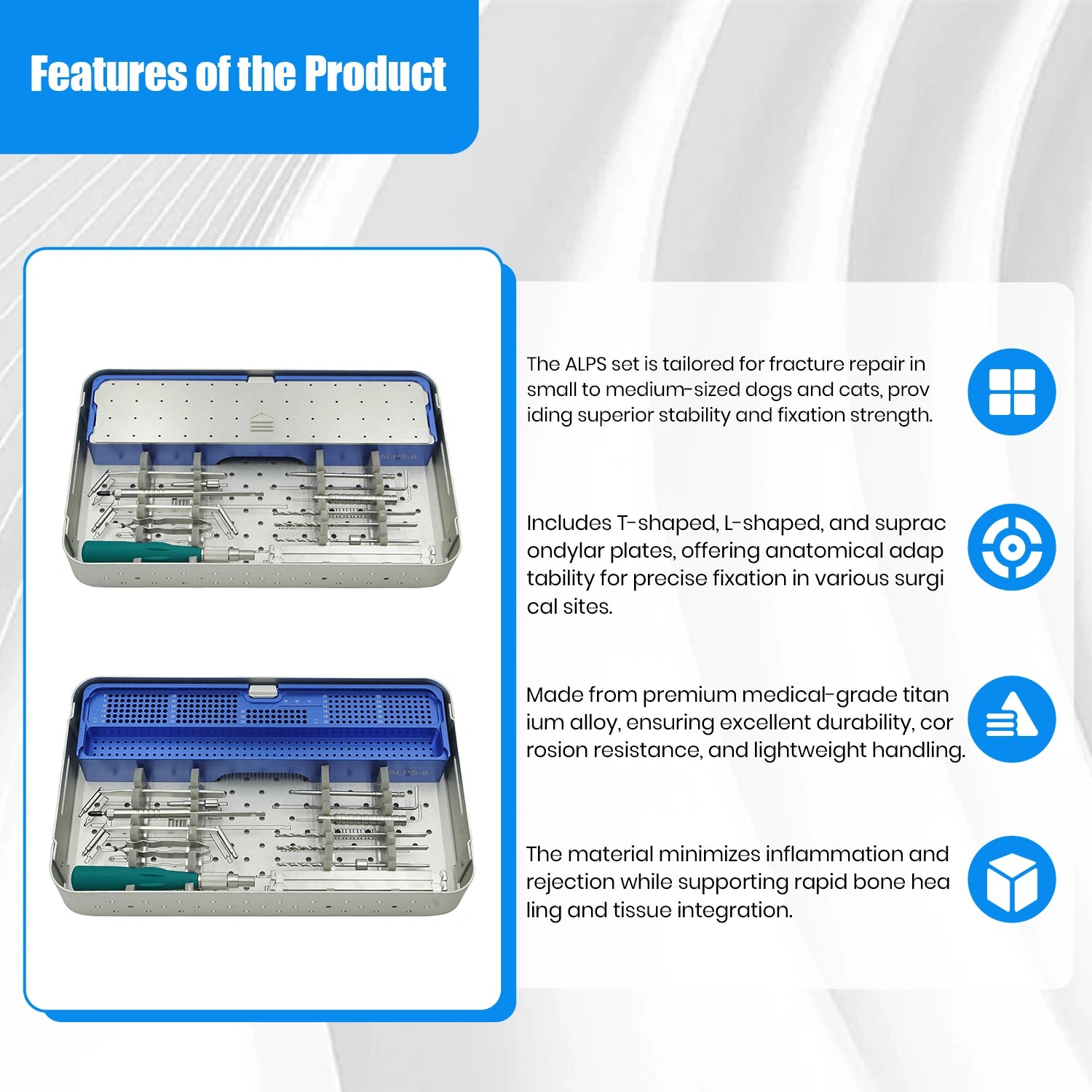 3.2mm Veterinary Orthopedic Surgery Instrument Set without Implant