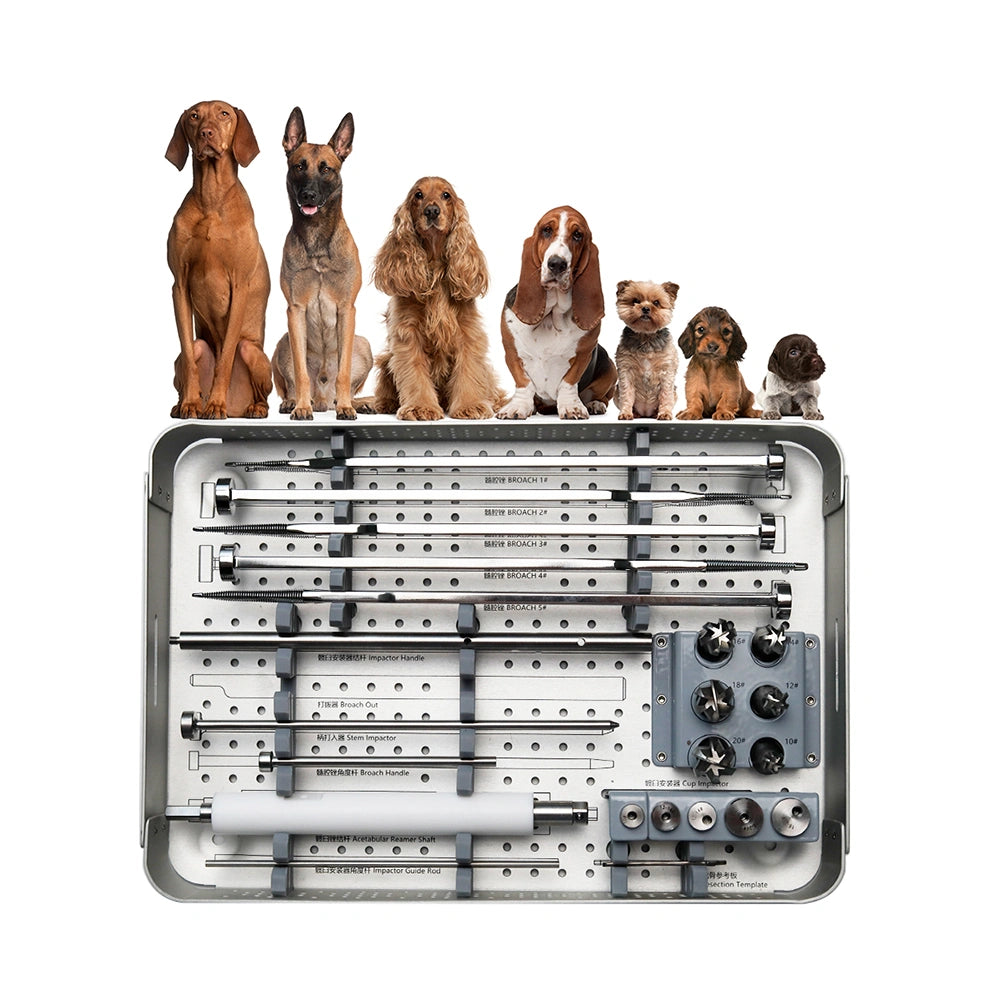 Veterinary Surgical B-Mini Dual Mobility System Instrument Set for Small Animal