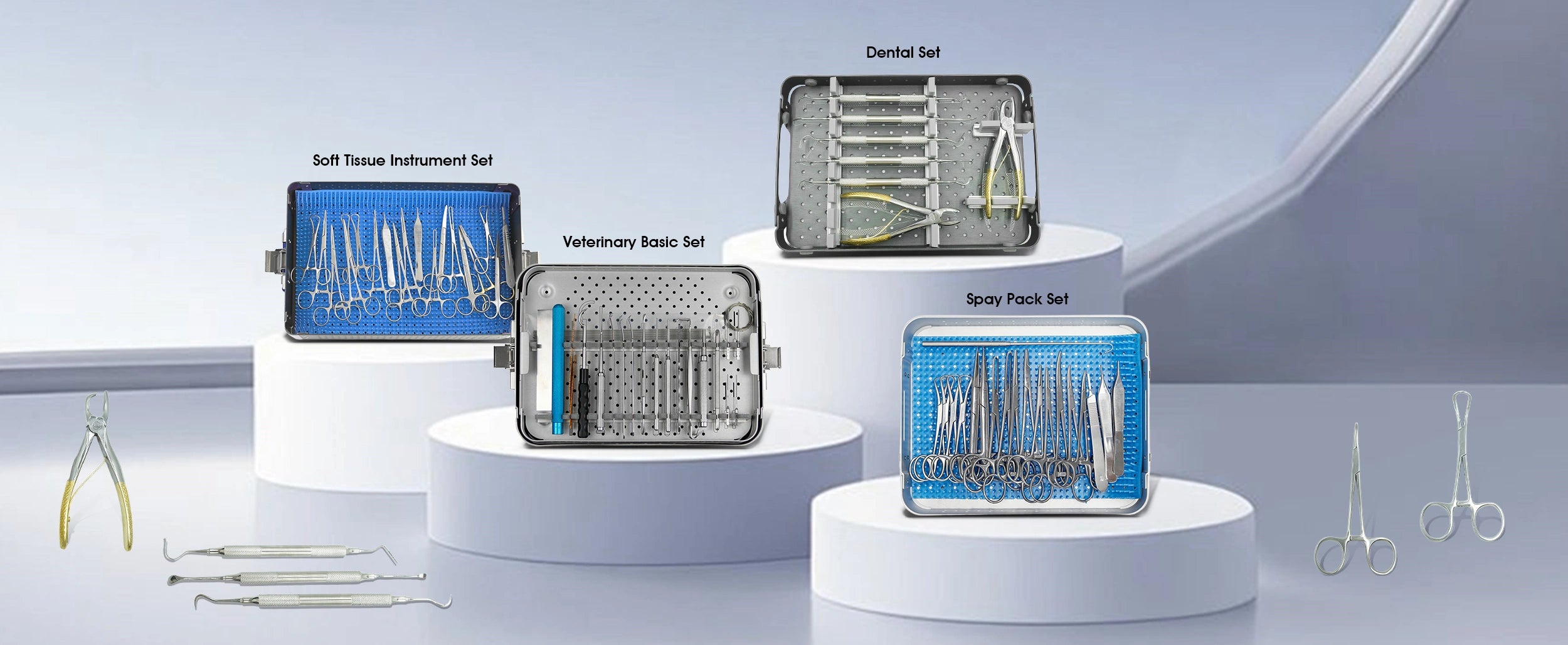 Vet Supplies Online - Small Animal Basic Surgical Instruments Set