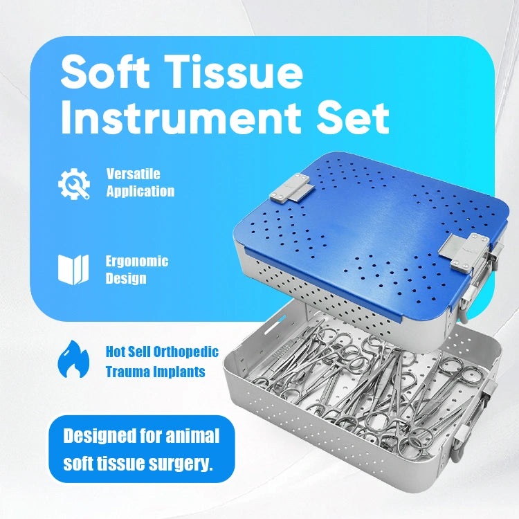Veterinary Orthopedic & Soft Tissue Trauma Surgery Instrument Kit