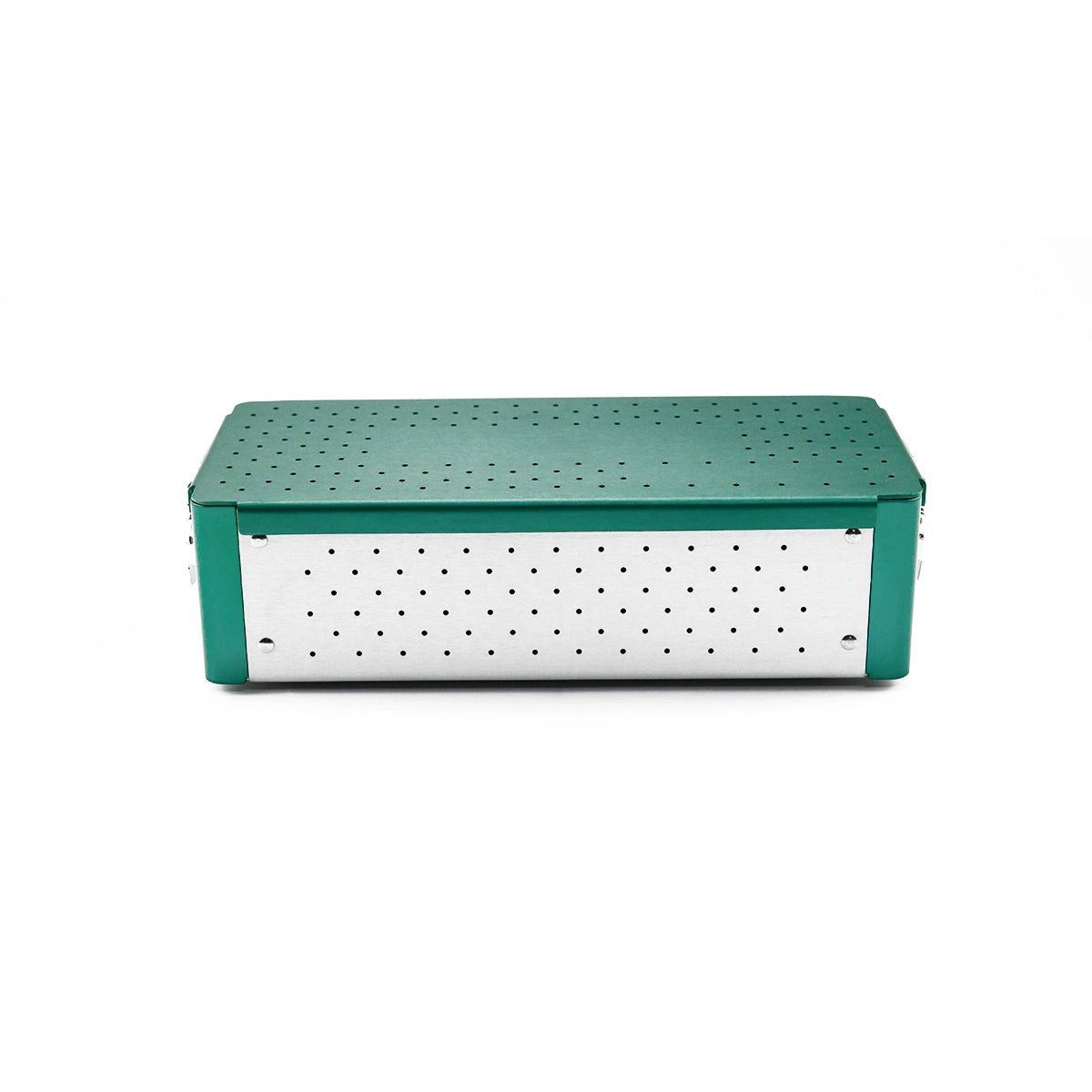 Small Animal Titanium Green Sterilization Box Suitable For Stem Locking Screws