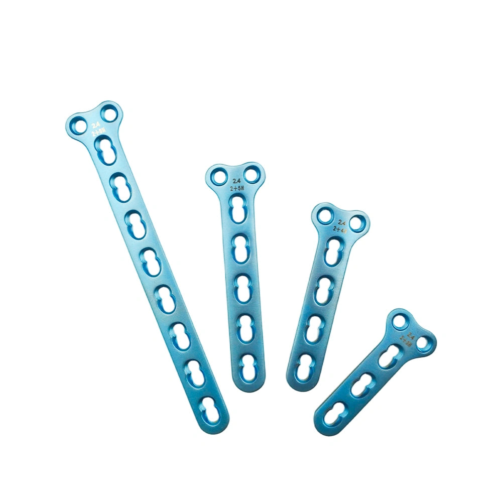 2.4mm Veterinary Orthopedic T LCP Locking Plate with 2 Holes in Head
