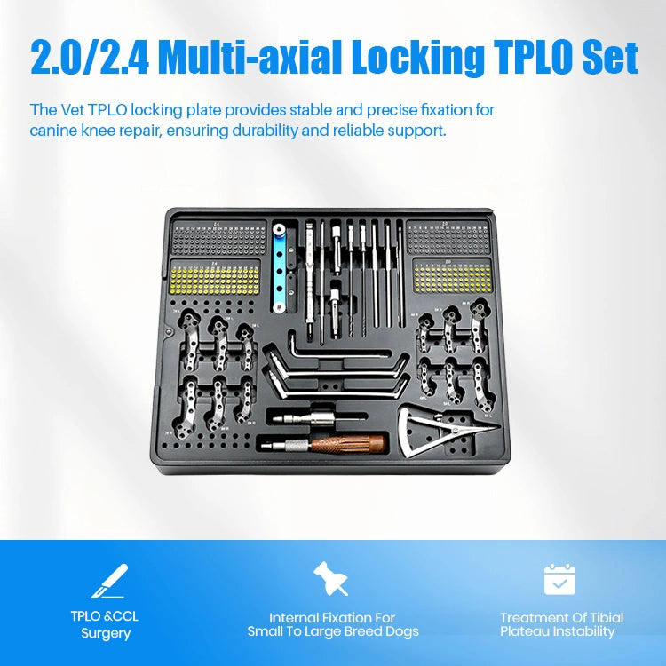 Veterinary 2.0/2.4mm Multi-Axial Surgical Kit for Small Animal Orthopedic Surgery