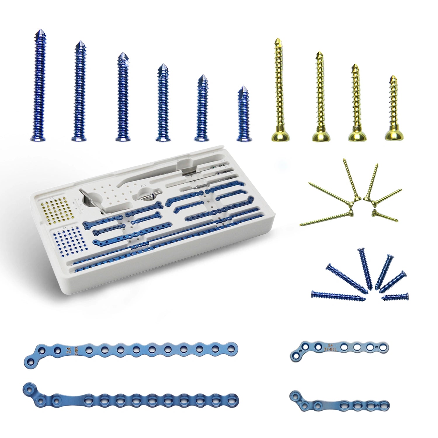 ALPS Titanium 2.4mm Veterinary Orthopedic Biocompatible Instrument Set