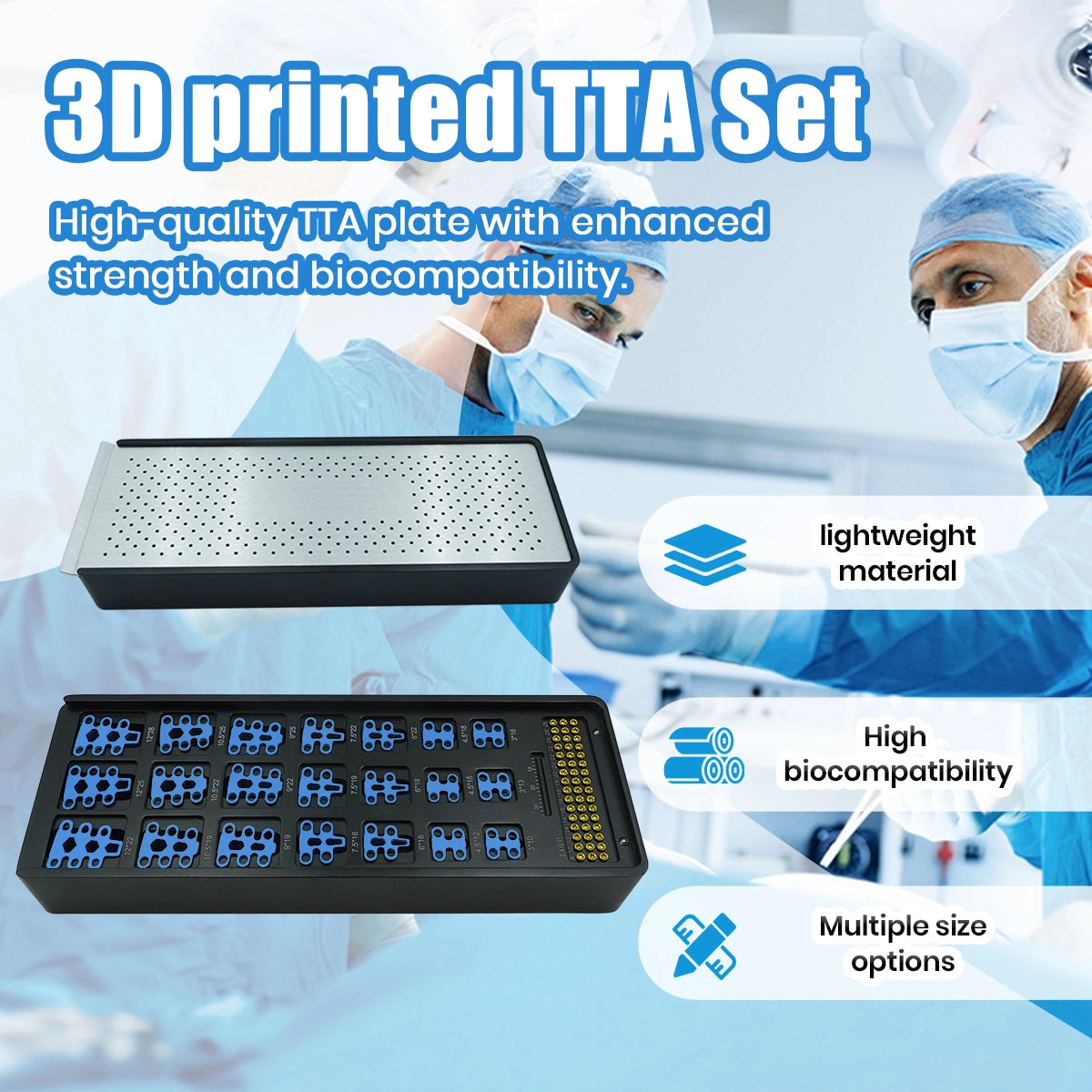 Veterinary Titanium TTA Cage Instrument Kit Rapid Orthopedic Implant for Canine Surgery