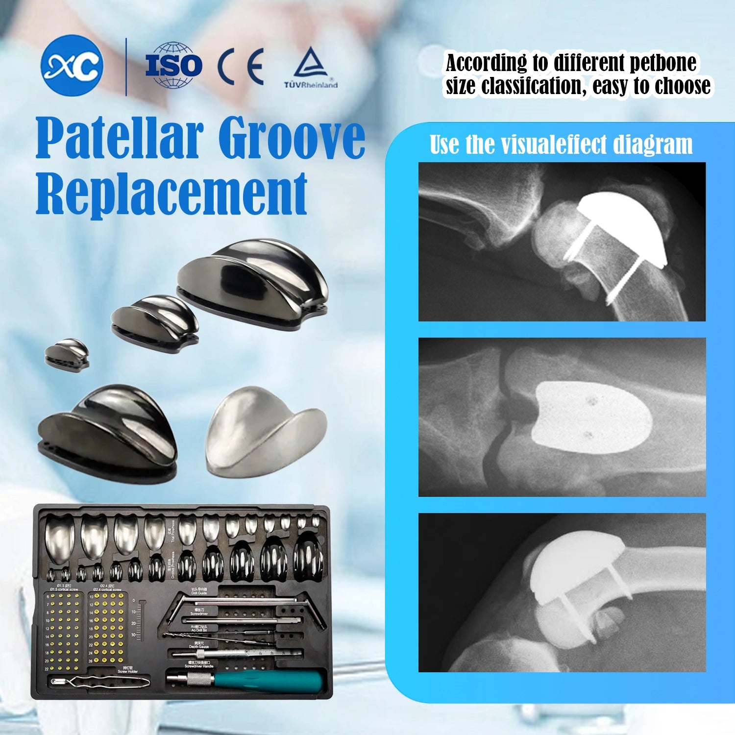 Vet Veterinary Orthopedic Joint Surgery PGR Instrument Set