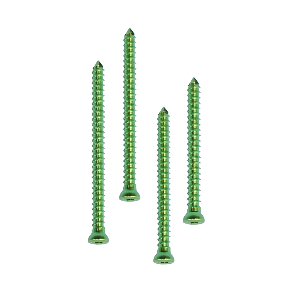 Veterinary Full-Threaded Cancellous Titanium Screw φ2.0mm for Orthopedic Use