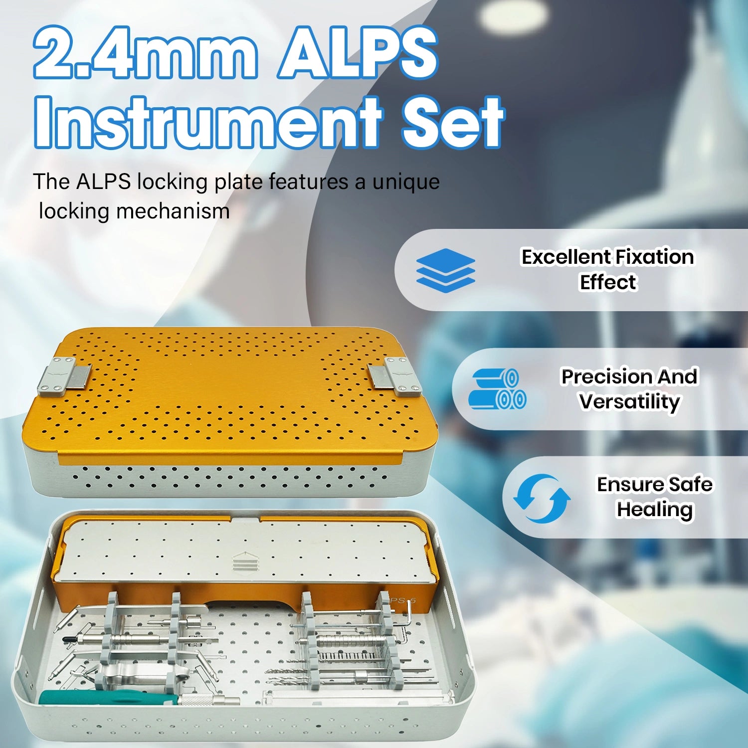 2.4mm ALPS Small Animal Surgical Instruments Kit with (No Implant)