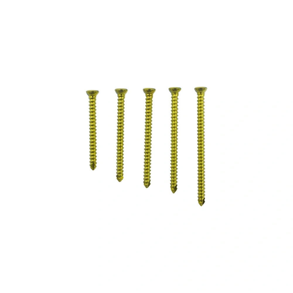 Veterinary 2.4mm Diameter Cortical Self-Tapping Screw  in 10mm 18mm and 32mm Lengths