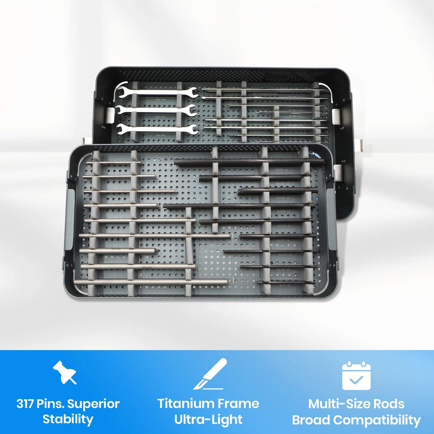 Veterinary Orthopedic External Clamp Fixator Set for Bone Fracture Surgery