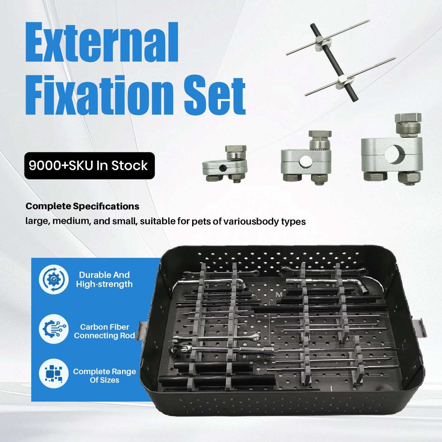 Veterinary External Fixation Single Clamp System for Small Animal Orthopedic Surgery