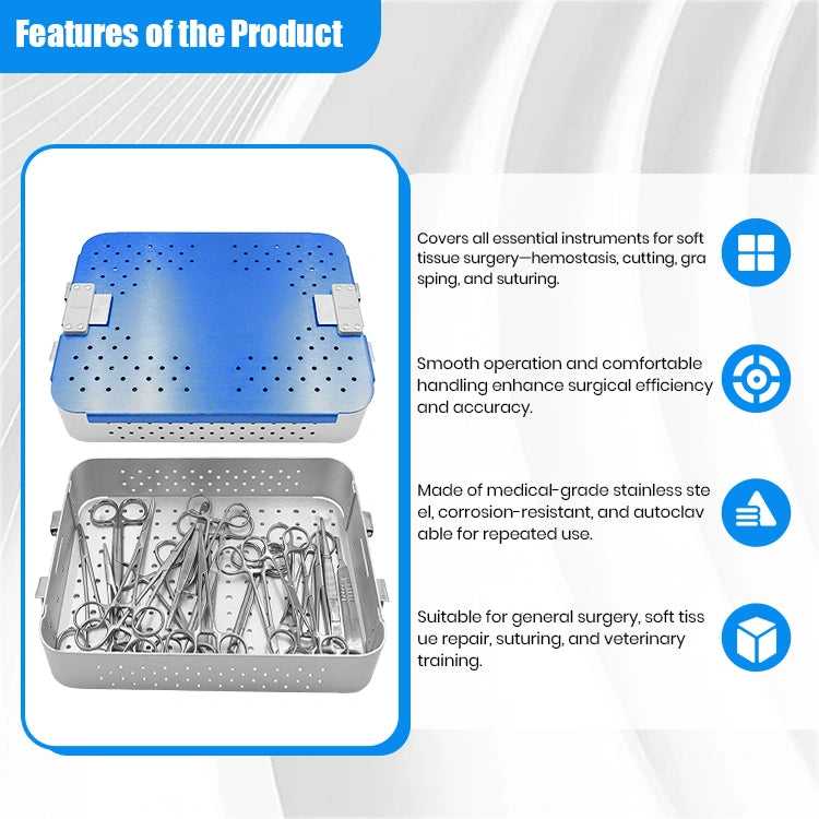 Veterinary Orthopedic & Soft Tissue Trauma Surgery Instrument Kit