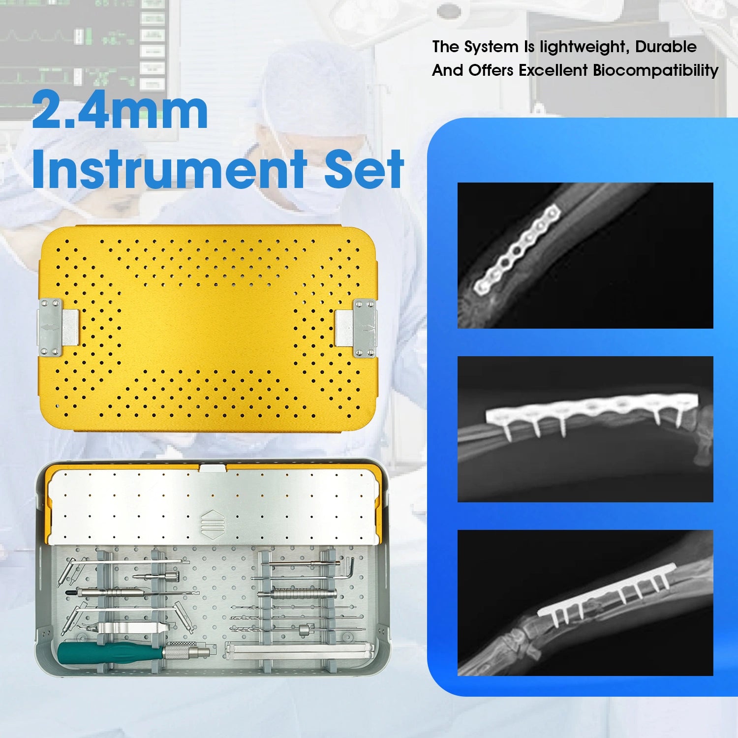 2.4mm ALPS Small Animal Surgical Instruments Kit with (No Implant)