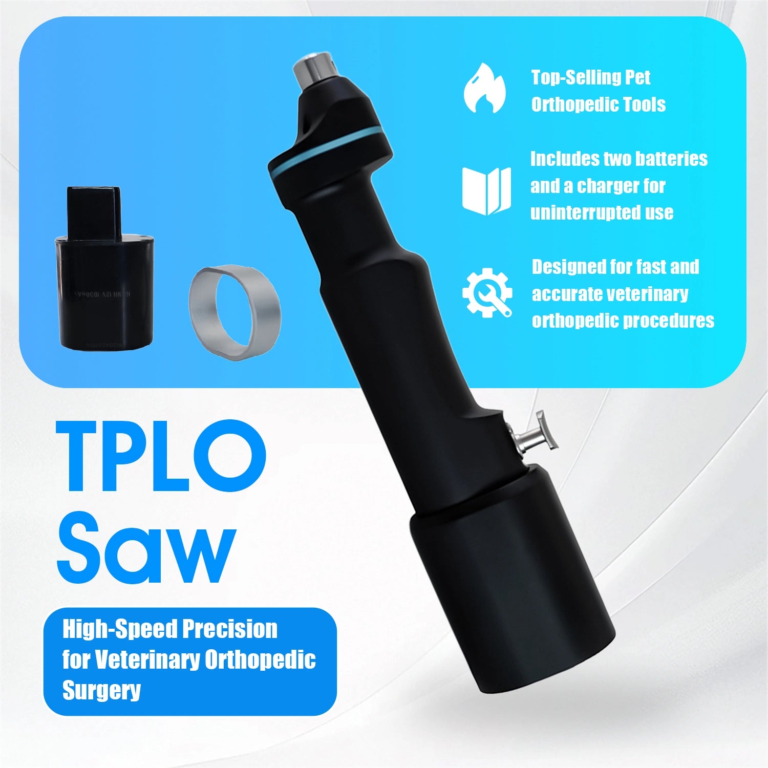 TPLO Saw Veterinary Orthopedic Surgical Instruments Animal Drill and Saw