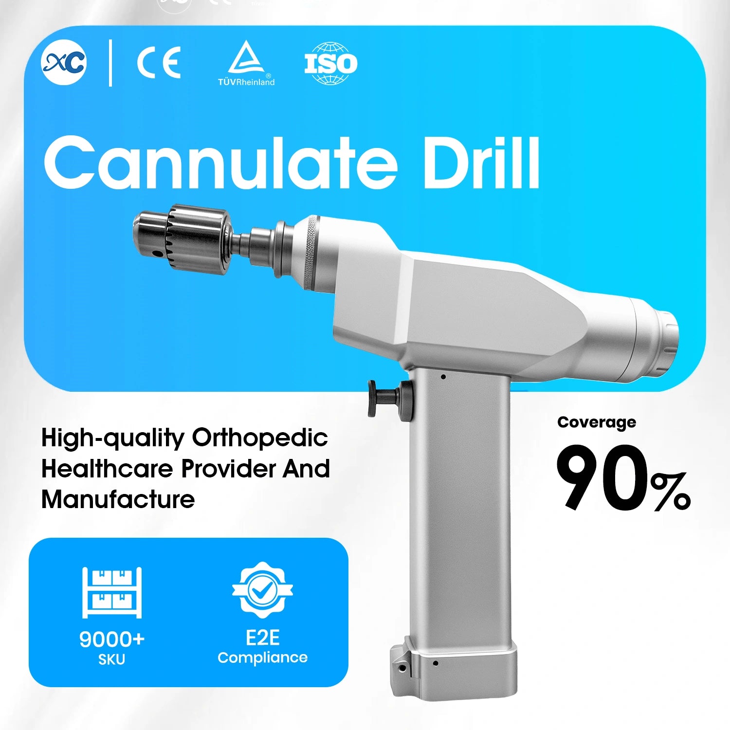 Veterinary Orthopedic Lithium Battery Cannulated Drill for Small Bone Surgery