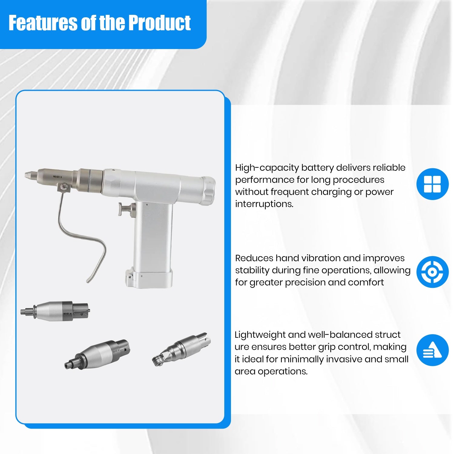 Veterinary Mini Multi-functional Electric Drill System for Small Animal Bone Surgery