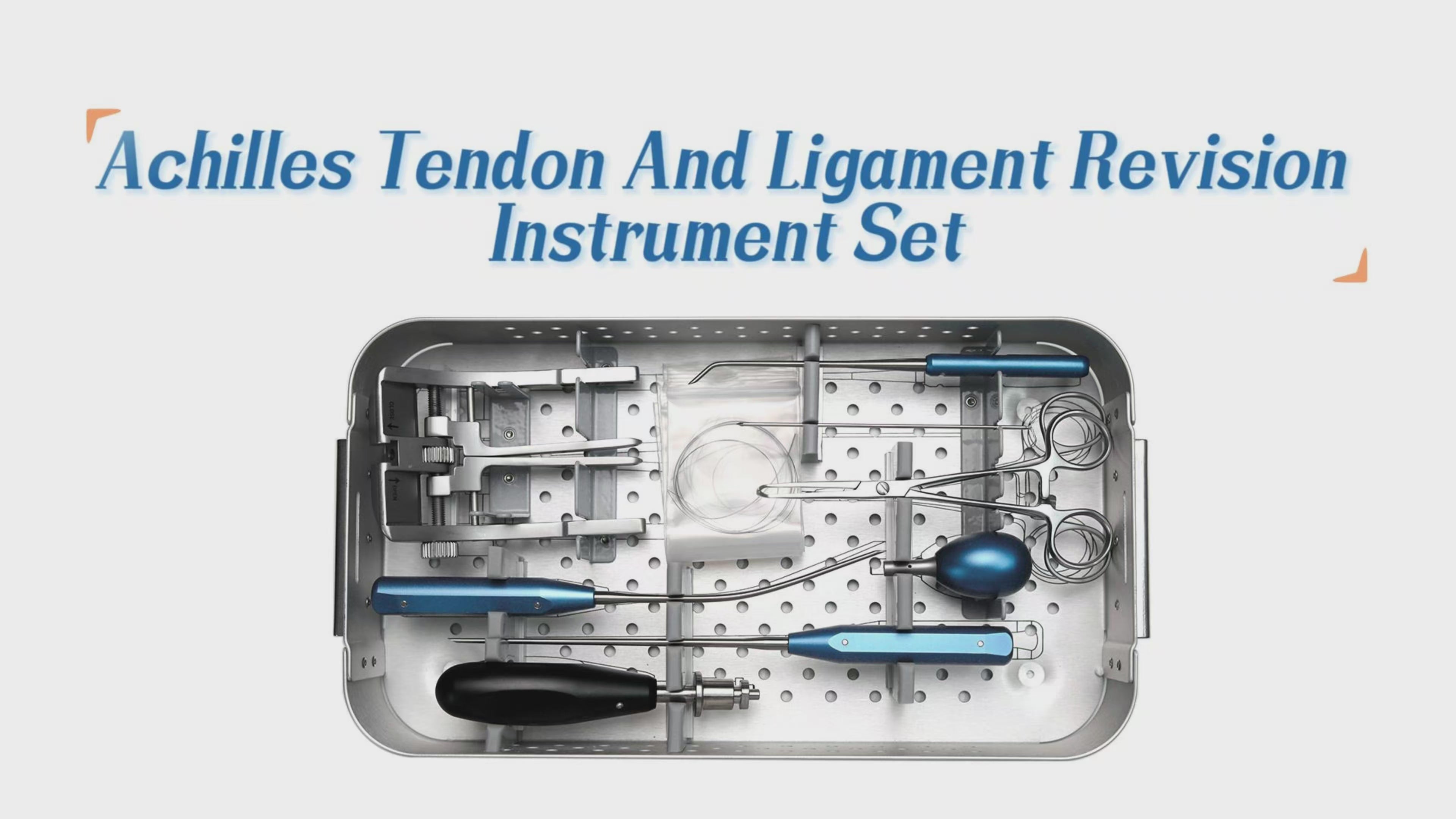 Load video: Achilles Tendon &amp; Ligament Revision Instrument Set