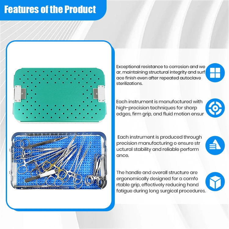 Veterinary Canine Spay & Orthopedic Instrument Set with Surgical-Grade Materials