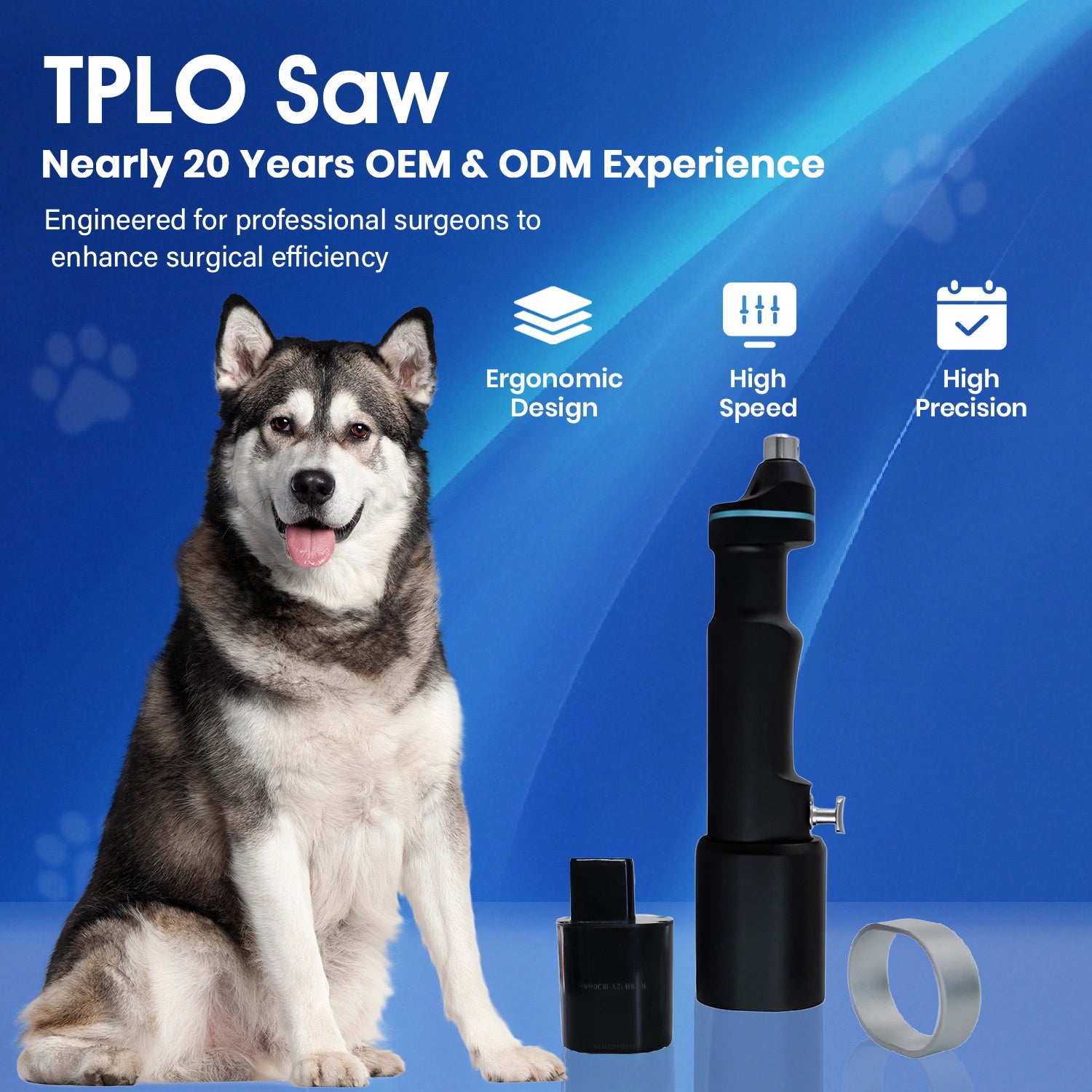 TPLO Saw Veterinary Orthopedic Surgical Instruments Animal Drill and Saw