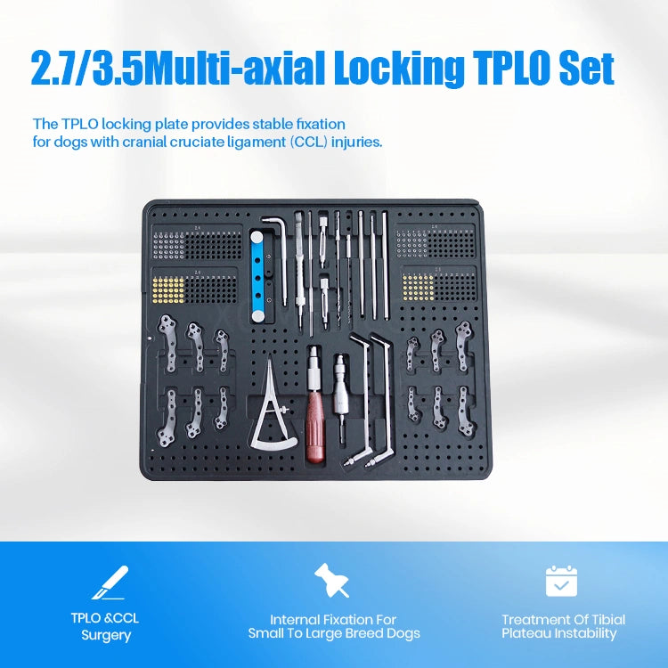 Small Animal 2.7/3.5mm Multi-Axial Veterinary Orthopedic Instrument Kit