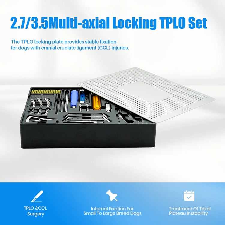 2.7/3.5mm Multi-Axial TPLO Implant Set（CCL Surgery）for Medium & Large Dogs