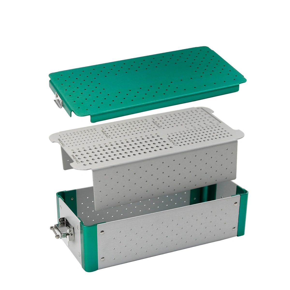 Orthopedic Surgical Stainless Steel Cortical Screw Sterilization Box
