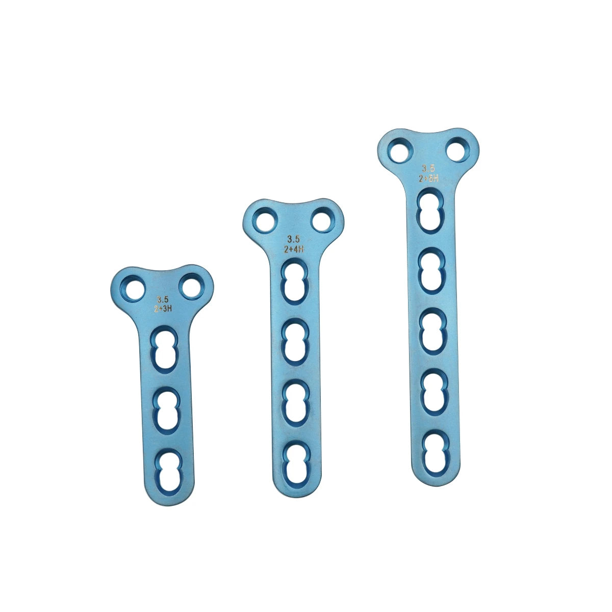 Titanium 2.0mm T-Shaped Locking Compression Plate with 2 Holes in Head