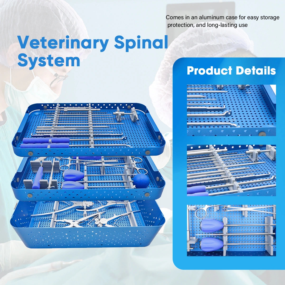 Veterinary Spine Surgery Instrument Set Durable & Precise Fixation Tools