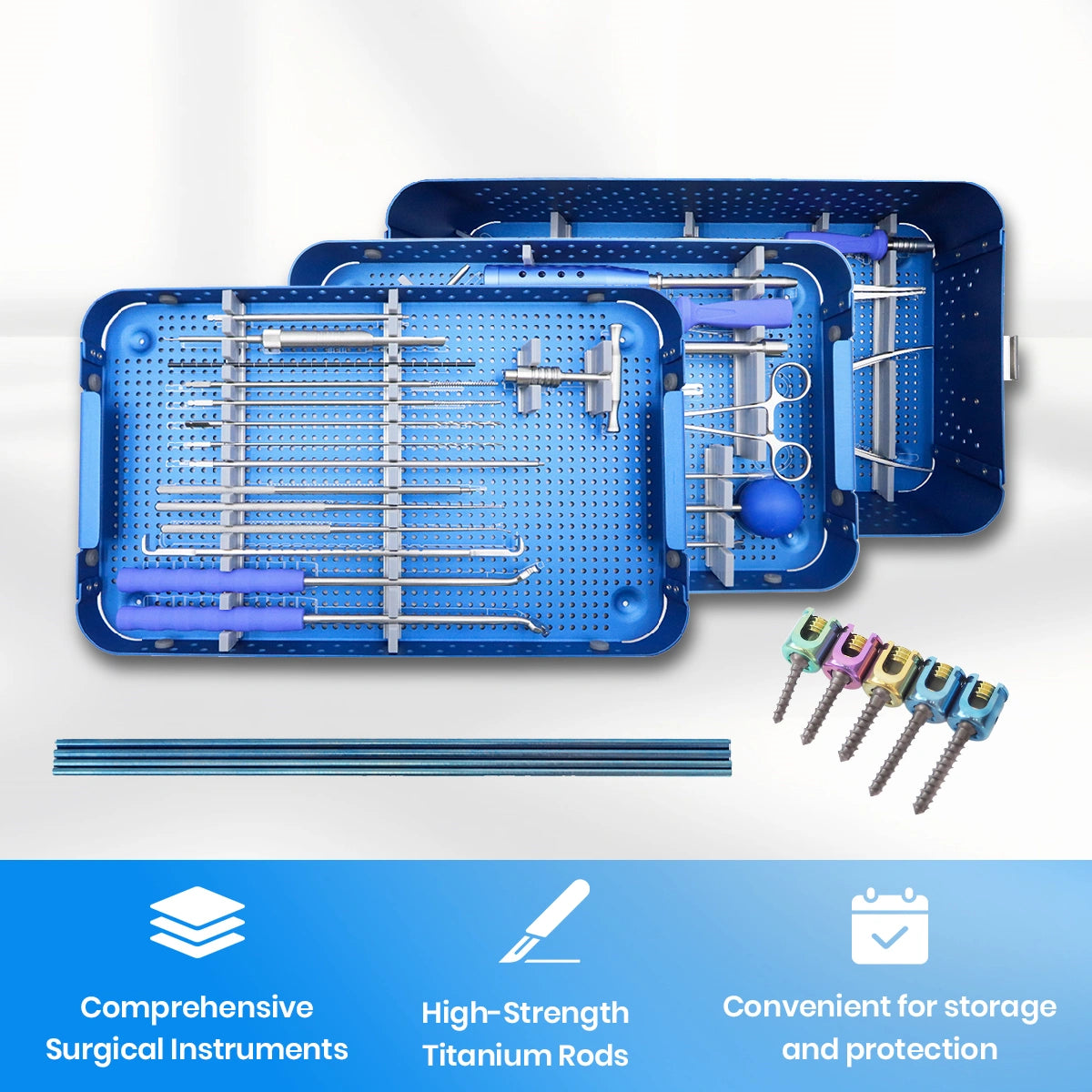 Veterinary Spine Surgery Instrument Set Durable & Precise Fixation Tools